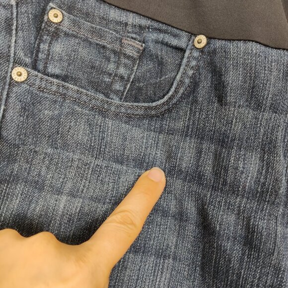 James Jeans Women's Maternity Jeans Size 32 Dark Blue Cotton With Stretch Casual - Picture 11 of 12